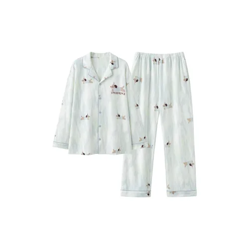 GUANQU Светло-синий Мужской Пижамный комплект