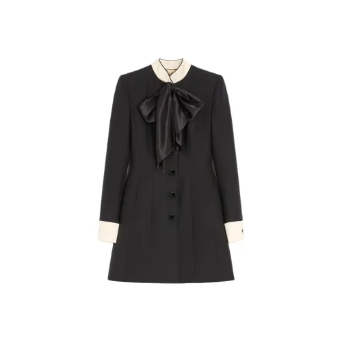 Valentino FW25 Длинное платье с длинными рукавами женское