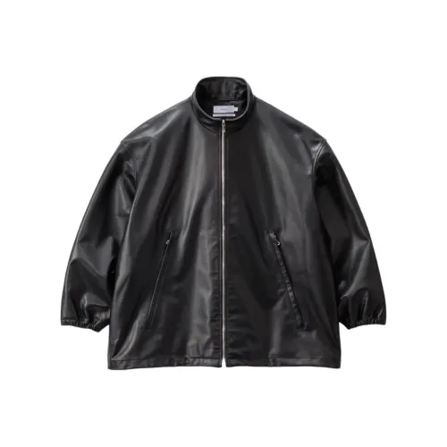 Graphpaper FW25 Овца Кожа TRACK BLOUSON Кожа Куртка Мужской