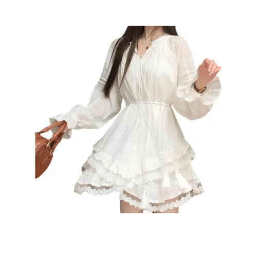 OMOIDAS Длинное платье с длинными рукавами женское