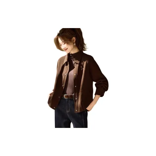 MOHANYIMEI Cocolatte Коричневый Женский Куртка