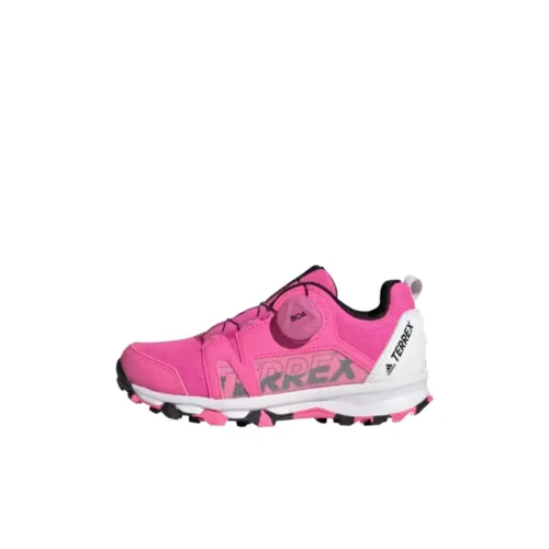 adidas Terrex BOAT Поход K Устойчивый к истиранию Низкий Топ Уличная обувь Розово-белый Детский