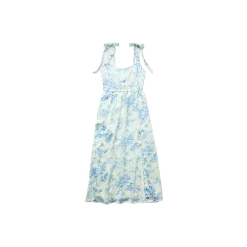 AMERICAN EAGLE Ae CORSET Галстук Ремень Цветочный Платье-миди Slip Платье Женские