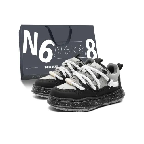 N6K8 Повседневная обувь Низкий топ Черный Серый Унисекс