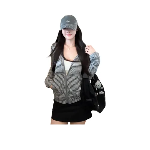 FLIM Черный Серый Полосы Женский Трикотаж