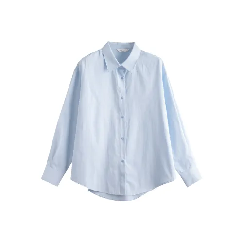 Tonlion Светло-синие Женские Рубашки