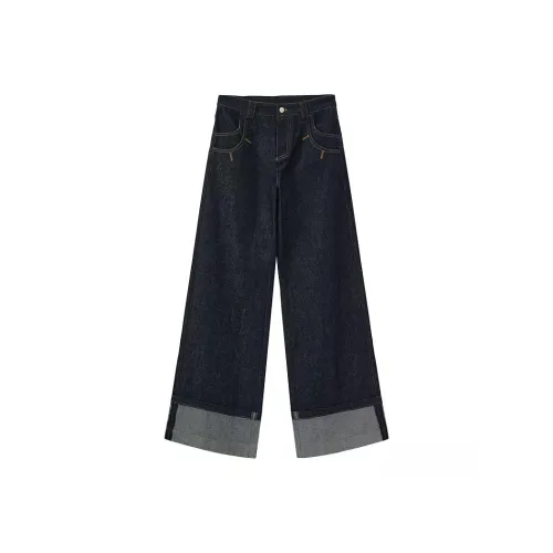 CUBIC Темно-синие женские джинсы