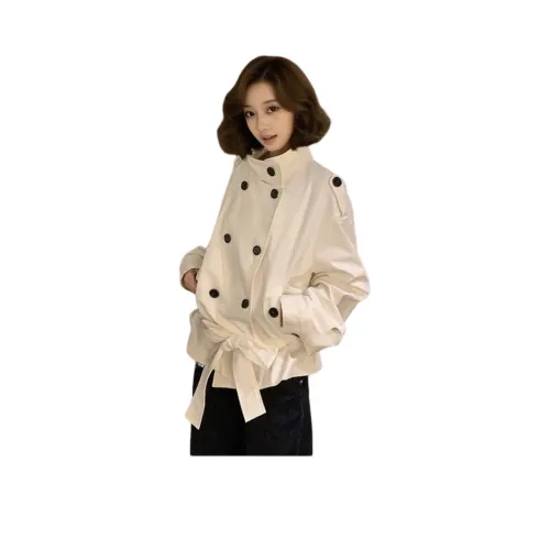 MTHE Белый Женский Тренч