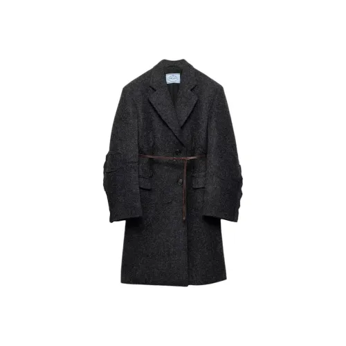 PRADA Сланцево-серый женский пальто