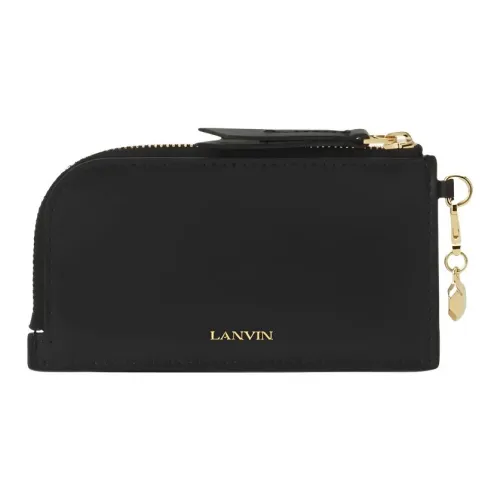Lanvin Кошелек из коровьей кожи женский черный