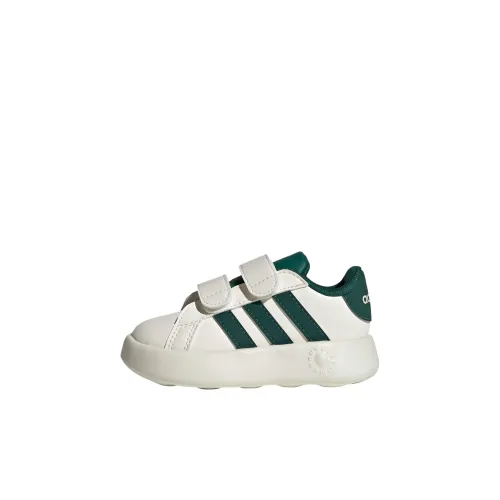 Adidas GRAND COURT 2,0 Low Топ Обувь для малышей Белый Зеленый Infant и Toddler