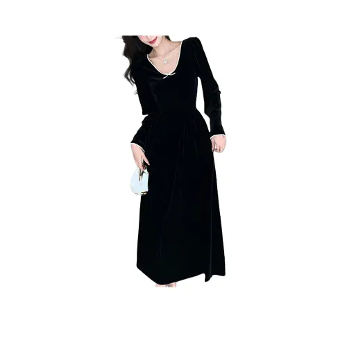 Genius Pooh Женская одежда >> Платье Длинный рукав Женское