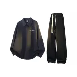 Чёрный топ + чёрные штаны