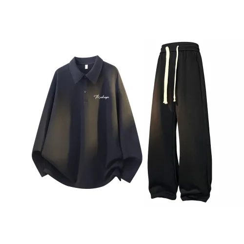 KONGBAITING FW25 Повседневная Спортивная Одежда Унисекс Двухкомпонентный Комплект