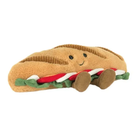 JELLYCAT Интересная Еда Интересная Итальянская версия Томат Сандвич Куклы Плюшевая кукла Трумпеты Высокий