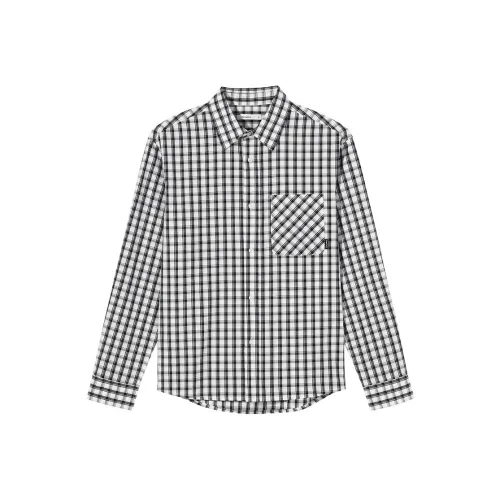 Hotwind 19 Черный Белый Мужские Рубашки