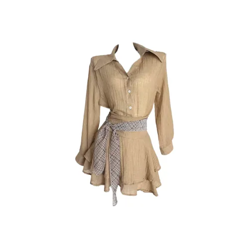 GORGEOUSIDEA Осенний комплект с юбкой для женщин