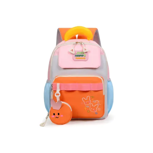 WXRX Нейлон Рюкзак Розовый Фиолетовый Ярко-зеленый