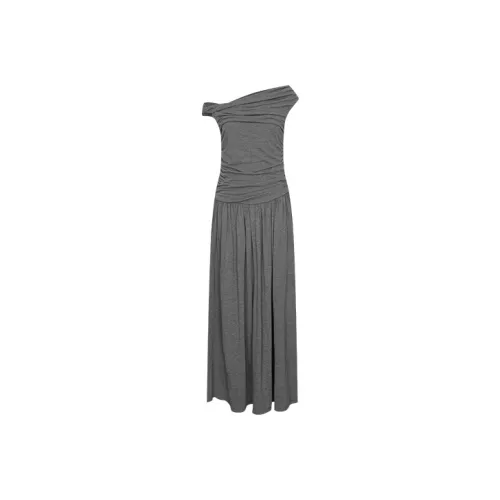 URBAN REVIVO Без рукавов Платье Женское Темно-серый Фотиния Серый