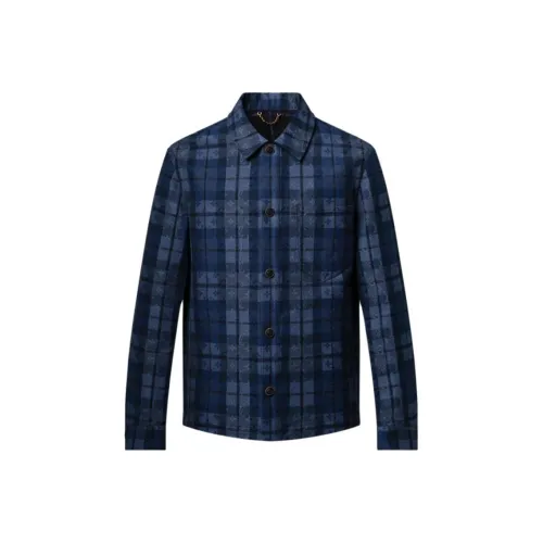LOUIS VUITTON Blue Men's Shirts LOUIS VUITTON Синие Мужские Рубашки