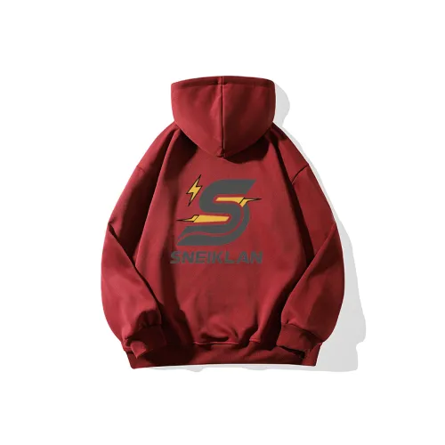 SNEIKLAU Red Unisex Свитшоты