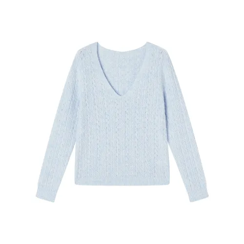 XIANGYING Светло-синий Женский Трикотаж