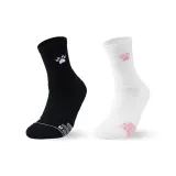 2 пачки носков без рисунка (черный + белый, розовый)