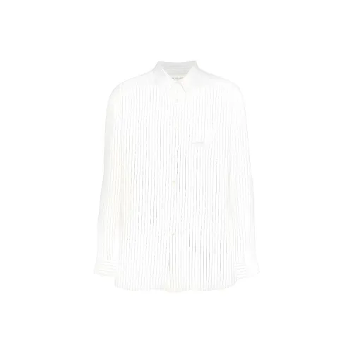 SAINT LAURENT Рубашка Мужская Белая