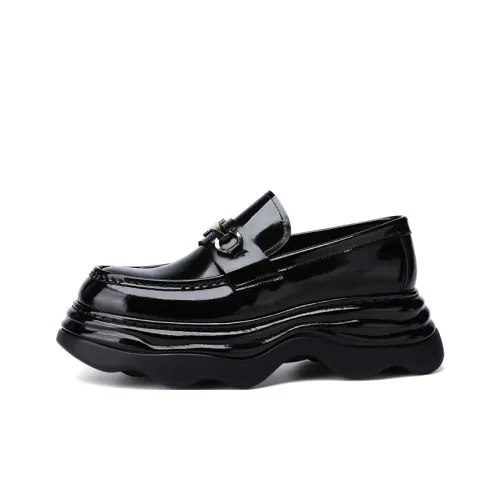 U7 Модный тренд Роскошь Нишевый Бизнес Casual Британские Кожаные Туфли Мужские Черные