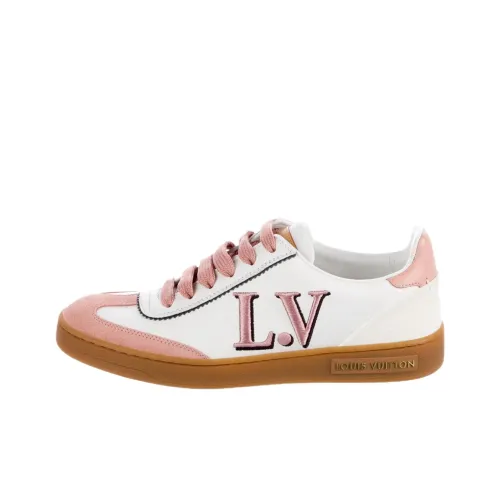 LOUIS VUITTON Frontrow Low Топ Стильные Скейтбординги Женские Розово-белый