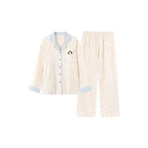 MEIJIAO Гороховый узор Щенок [Комплекты одежды] Женские Пижамные комплекты