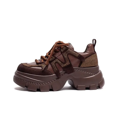 JAY Low Топ Толстая подошва Кроссовки 6 см Женские