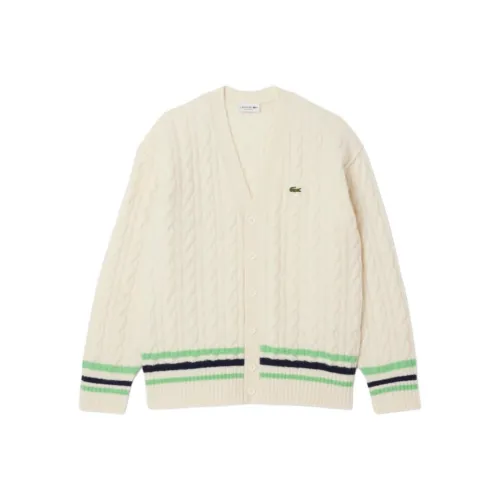 Свитеры LACOSTE Collaboration Белый Зеленый Морской Синий 9II Мужские