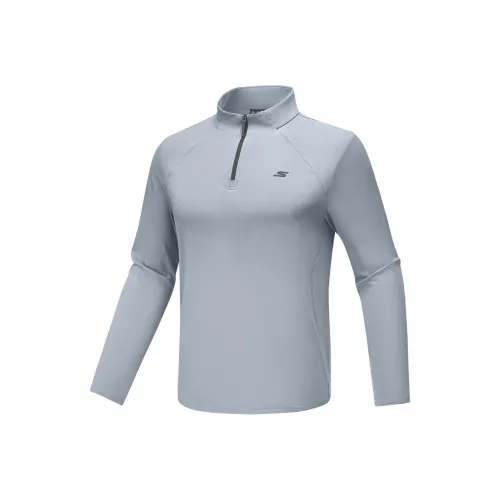 Skechers Wind Серый 02N6 Мужская T-Рубашка