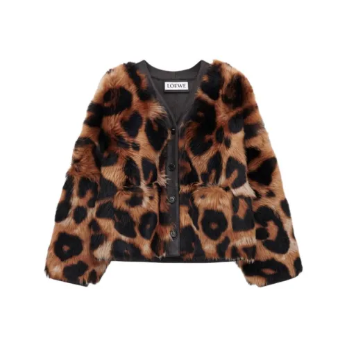 LOEWE Коричневый Женские Меховые изделия