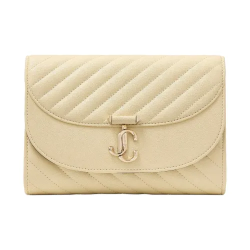 Jimmy Choo Avenue Кожаный клатч Сумка через плечо Женская Желтая