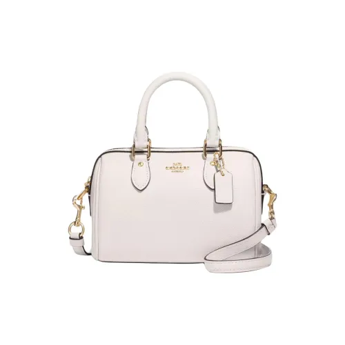 COACH Rowan Переработанная кожа Сумка Сумка через плечо Маленькая Сумка через плечо Женская Белая