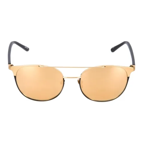 Linda Farrow Титан Авиатор Солнцезащитные очки Женские Золото