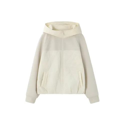 ZUOSAISI Кремовый Абрикос Белый Женский Пуховик