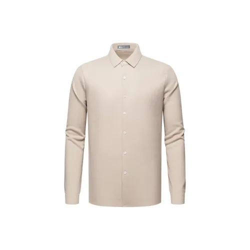 Red bean Бежево-абрикосовые Мужские Рубашки