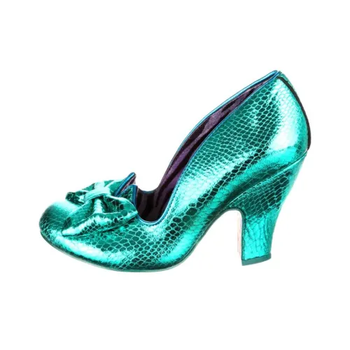 IRREGULAR CHOICE Just In Time Грубый каблук Высокие каблуки 9,2 см Женские Зеленый