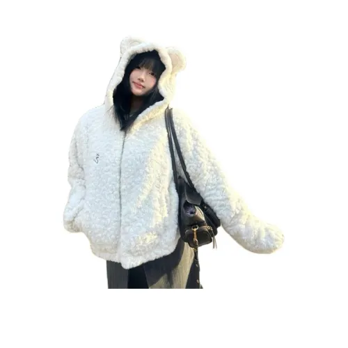 RDRE Белый Женские Бархатные Куртки