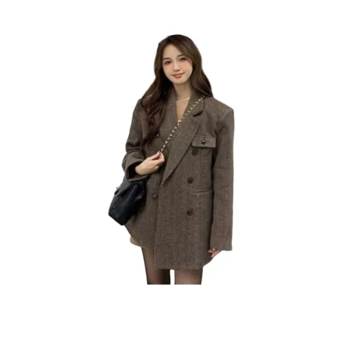 ZVJH Кофе Утеплённый Женские Деловые костюмы