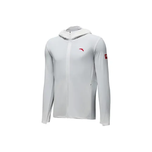 Anta Белый Мужская Защита от Солнца Куртки