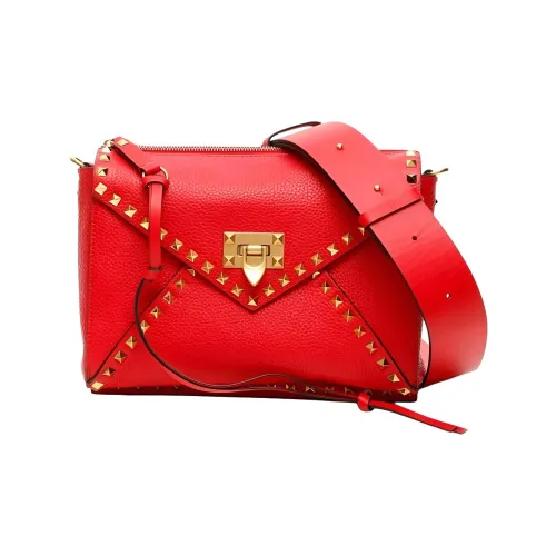 Valentino Кожа Сумка через плечо Женская Красная