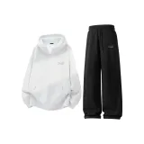 Белый Фотиния Серый (Mb Синий Серый Кит Логотип на груди) + Черный (Mb Синий Серый Кит Логотип на штанах)