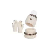 Молоко Белый [Трехкомпонентный комплект] Шарф Позиционирование Стиль