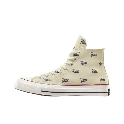 Patta x Converse Chuck 70 Устойчивые к истиранию высокие кеды унисекс бежевые