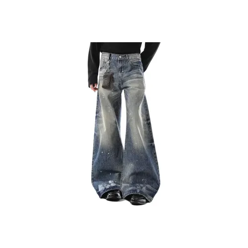 GEOGRE ALEX Синий Унисекс Джинсы