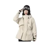 Хаки хлопковый пуховик